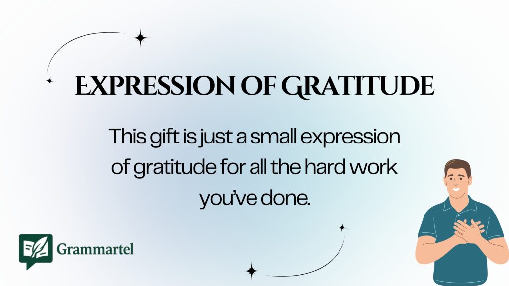 Expression of Gratitude