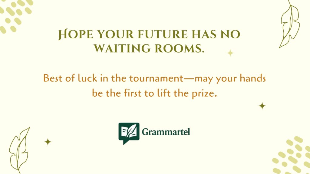 Hope your future has no waiting rooms.