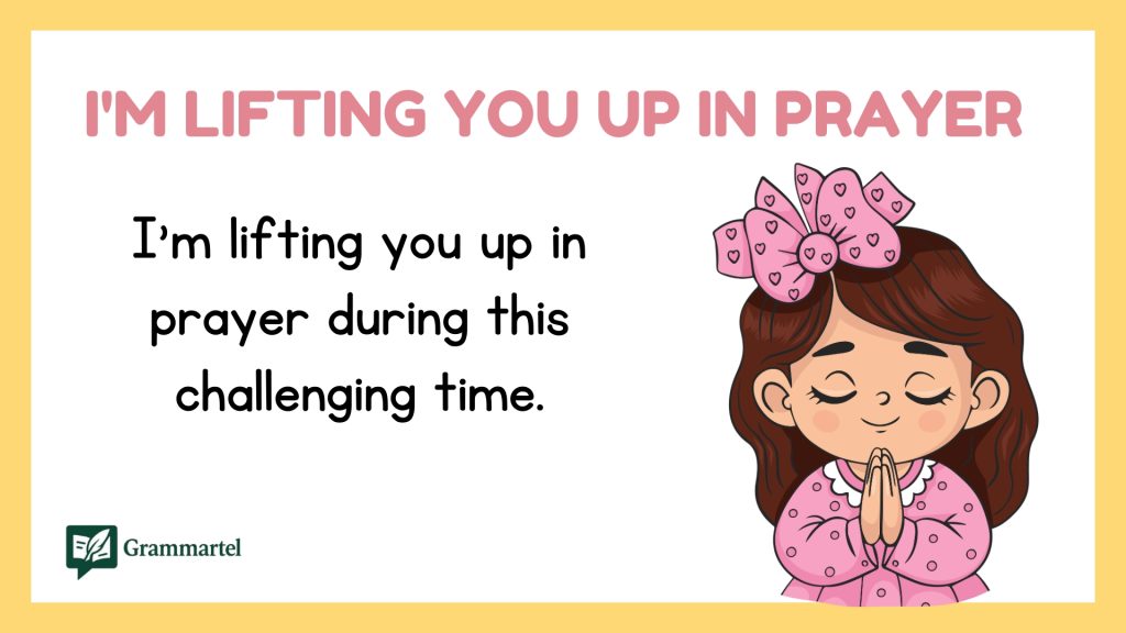 I'm Lifting You Up in Prayer