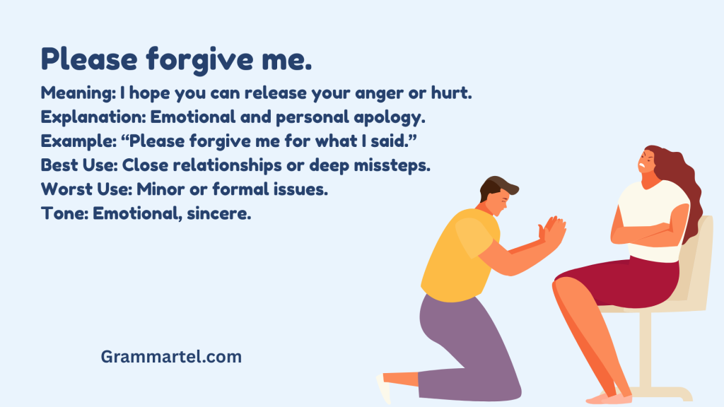 Please forgive me.