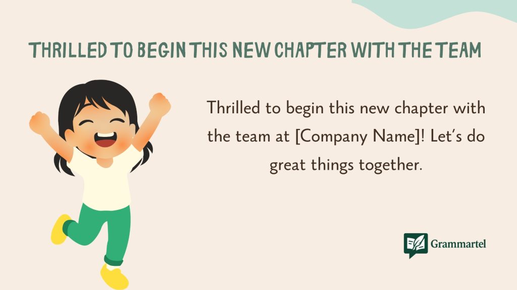 Thrilled to begin this new chapter with the team