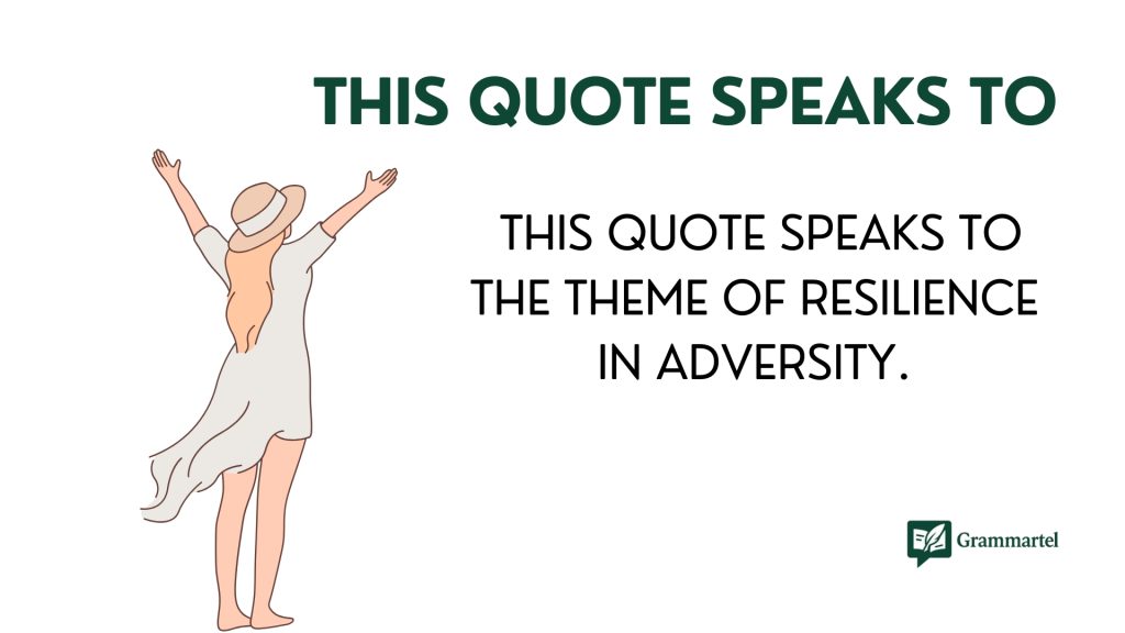 This Quote Speaks to