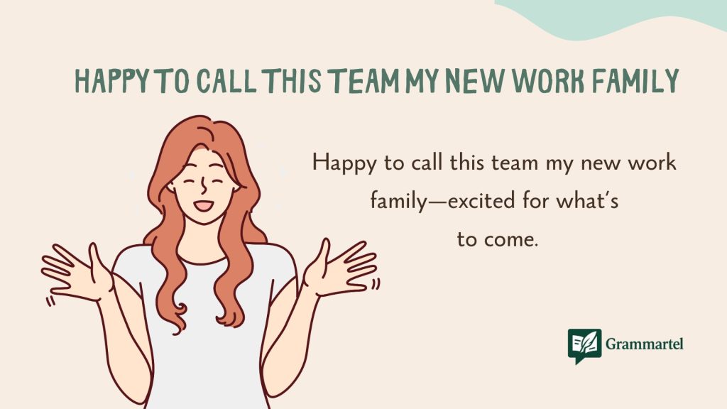 Happy to call this team my new work family