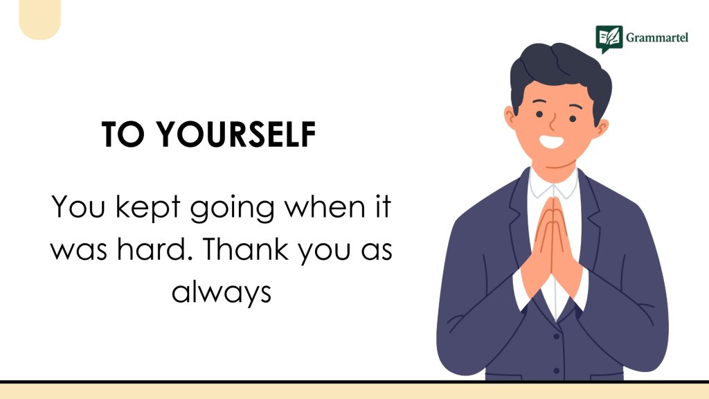 To Yourself