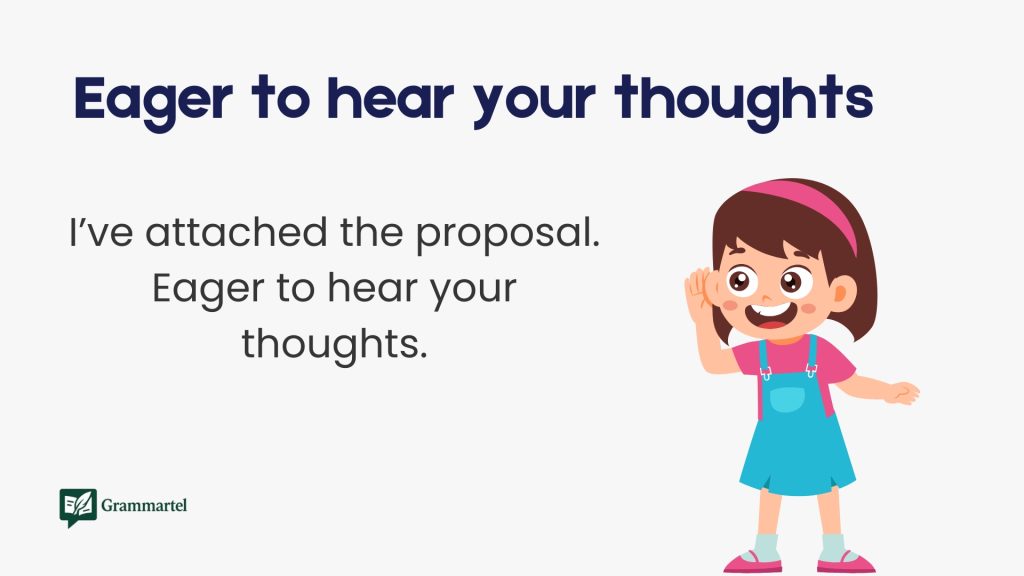 Eager to hear your thoughts