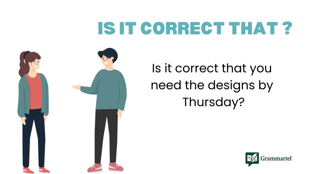  Is it correct that ?