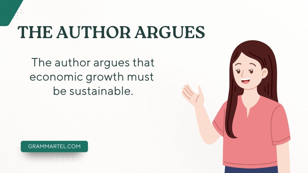 The author argues
